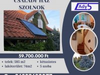 Eladó családi ház, Szolnokon 59.7 M Ft, 5 szobás