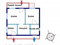 Eladó nyaraló, Délegyházán 25 M Ft, 2 szobás