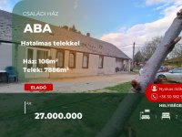 Eladó családi ház, Abában 27 M Ft, 3+1 szobás